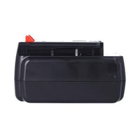 Back view of 40V 2.0Ah lithium‑ion battery replacement for BLACK+DECKER LBX2040 with specifications and safety details