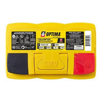 Optima Yellow Top AGM Car Truck Battery: 800CCA Group 48, Durable Power