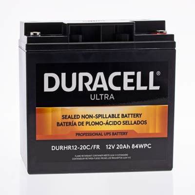Duracell Ultra 12V 20AH High Rate AGM Sealed Lead Acid (SLA) Battery with M5 Insert Terminals