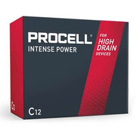 Duracell ProCell Intense C Alkaline Batteries 12-Pack for High-Drain Devices