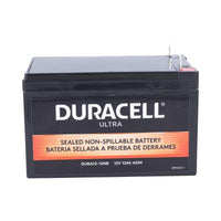 Duracell Ultra 12V 12Ah AGM Sealed Lead Acid Battery NB Terminals Power