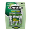 ULNMH4AASL UltraLast Nickel Metal Hydride AA Solar Powered Lighting Rechargeable Battery - 4 Pack