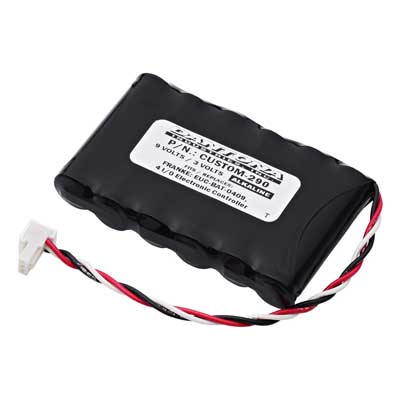 Dantona 9V 2200mAh Battery Replacement for Bathroom Automation