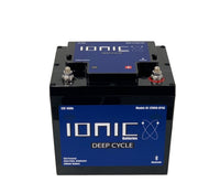 Ionic Lithium 12V 60Ah LiFePO4 Deep Cycle Trolling Motor Battery + Bluetooth