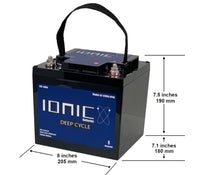 Ionic Lithium 12V 60Ah LiFePO4 Deep Cycle Trolling Motor Battery + Bluetooth