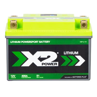 CYL10088 X2Power 400A Pulse Cranking X2P14 Lithium Powersport Battery