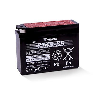 CYL4BBS Yuasa YT4B-BS 12V 2.3Ah AGM Battery for Suzuki & Yamaha Motorcycles