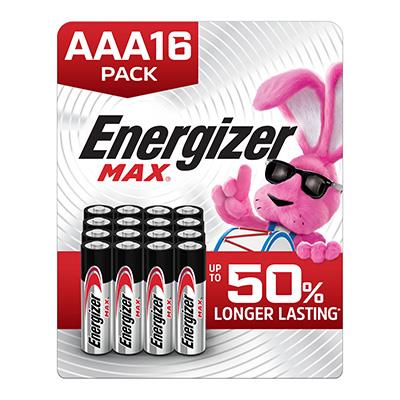 Energizer Max AAA Batteries – 16 Pack