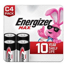 Energizer Max C Alkaline Batteries 4-Pack: Reliable, Long-Lasting Power, Plastic-Free