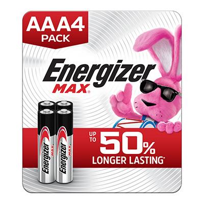 Energizer Max AAA Batteries – 4 Pack