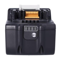 BACK view of 18V 6.0Ah lithium‑ion battery replacement for Makita LXT BL1860B showing label and casing