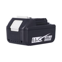 Side view look of 18V 6.0Ah lithium‑ion battery replacement for Makita LXT BL1860B highlighting compact design