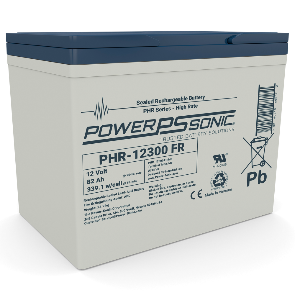 Power-Sonic PHR-12300 High-Rate 12V UPS Battery for Data Centers