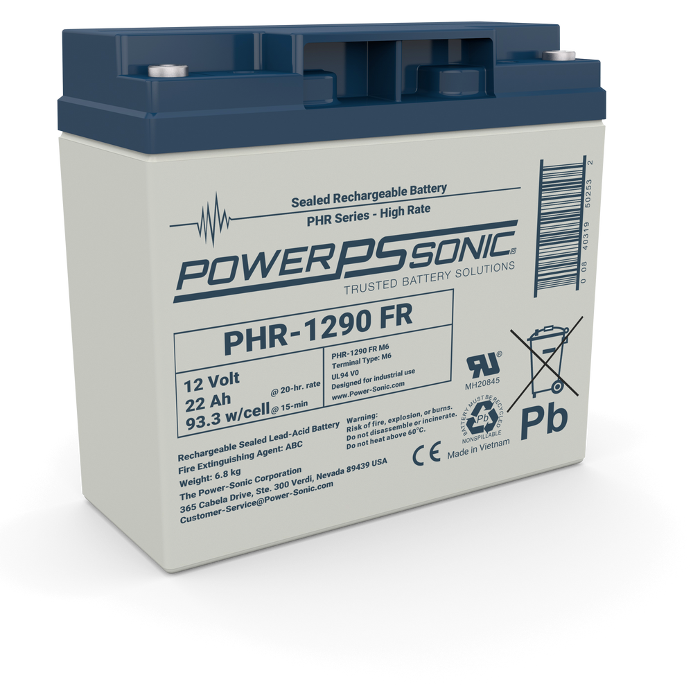Power Sonic PHR-1290 12V High Rate Rechargeable Lead Acid Battery