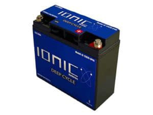 Ionic Lithium 12V 20Ah LiFePO4 Deep Cycle Battery + Bluetooth
