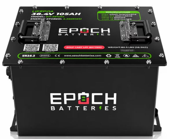 36V 105Ah Golf Cart Battery Complete Kit - Lithium (LiFePO4)