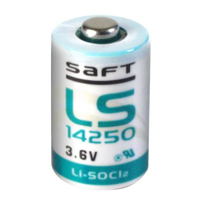 LITHLS14250BA Saft 3.6V 1/2AA Lithium Battery, Thionyl Chloride