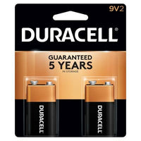 Duracell Coppertop 9V Alkaline Batteries 2-Pack: Dependable, Long-Lasting Power for Home Devices