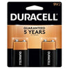 Duracell Coppertop 9V 9V, 6LR61 Alkaline Battery - 2 Pack