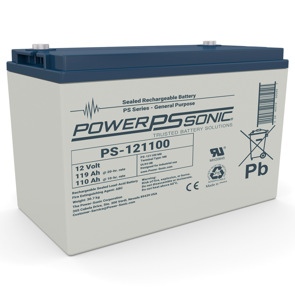 Power Sonic General Purpose 12V 110Ah Sealed Lead Acid Battery