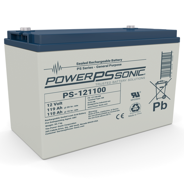 Power Sonic General Purpose 12V 110Ah Sealed Lead Acid Battery