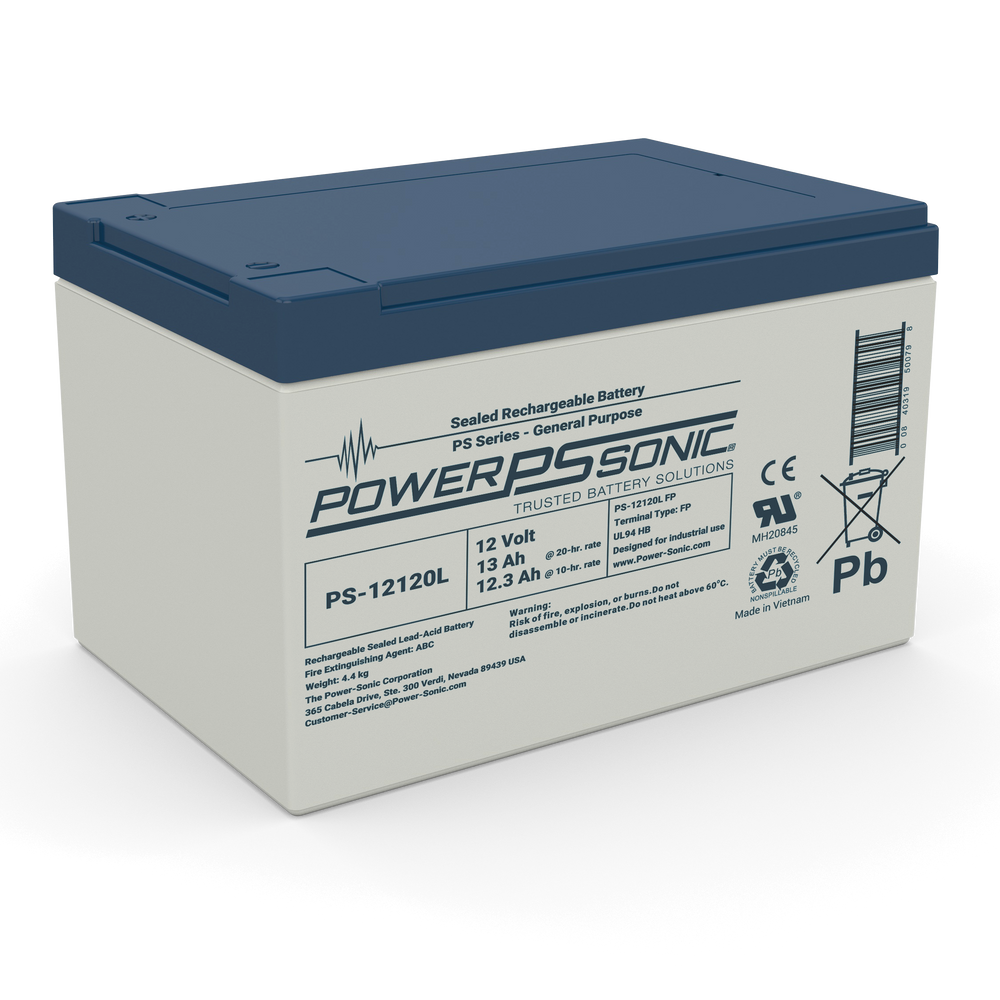 Power Sonic PS-12120L 12V 12Ah Sealed Lead Acid Battery