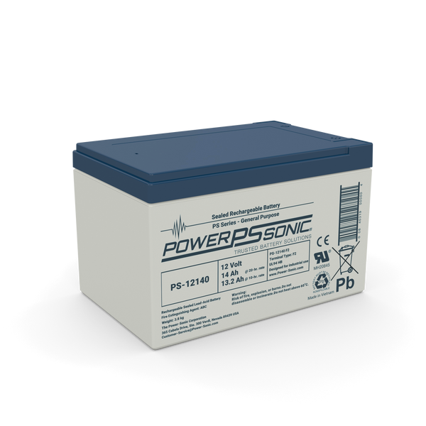 Power Sonic PS-12140 12V 14Ah General Purpose SLA Battery