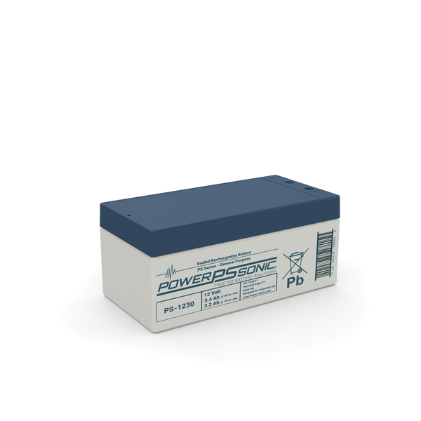 Power-Sonic PS-1230 12V 3Ah Rechargeable Sealed Lead Acid Battery