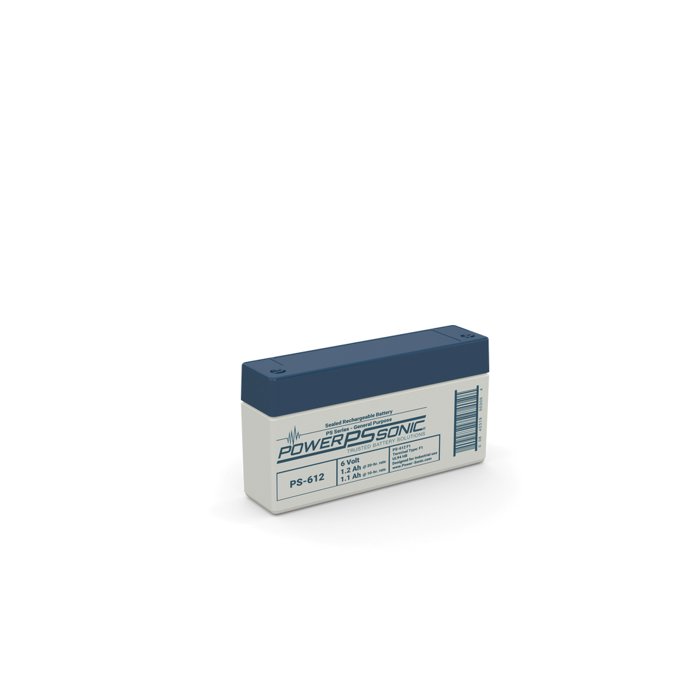 PS-612 6V 1.2Ah Sealed Lead Acid Rechargeable Battery