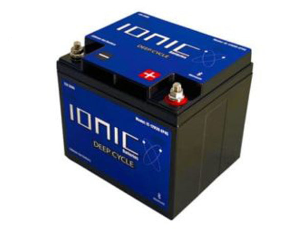 Ionic Lithium 12V 30Ah LiFePO4 Deep Cycle Battery + Bluetooth