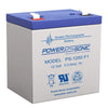 Power Sonic 12V 5AH AGM Sealed Lead Acid (SLA) Battery with F1 Terminals