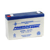 Power Sonic 6V 7AH AGM Sealed Lead Acid (SLA) Battery with F1 Terminals
