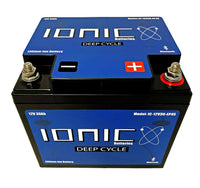 Ionic Lithium 12V 30Ah LiFePO4 Deep Cycle Battery + Bluetooth