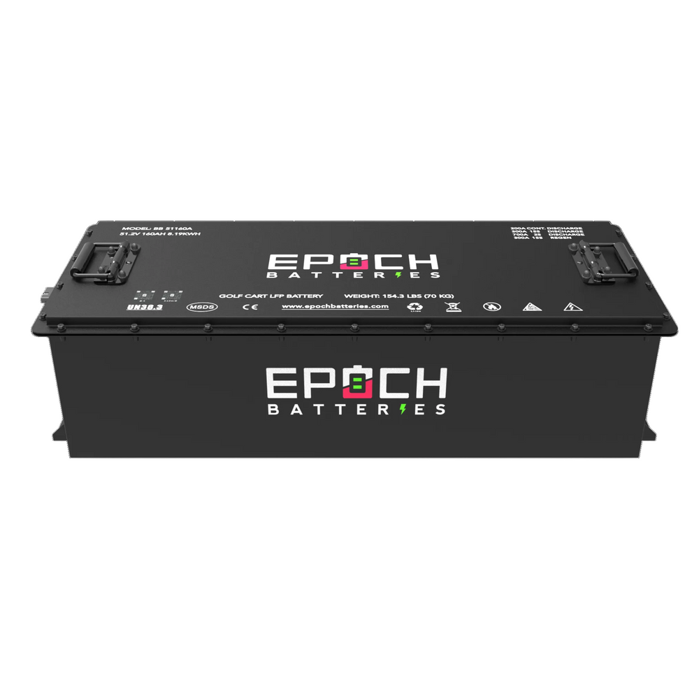 Epoch 48V 160Ah Lithium LiFePO4 Golf Cart Battery Kit