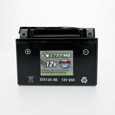 CYLA12ABSXTA Xtreme 12A-BS 12V 9Ah 175CCA AGM Powersport Battery