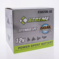 Xtreme 20HL-BS 12V 310CCA AGM Powersport Battery for Motorcycles ATVs Snowmobiles
