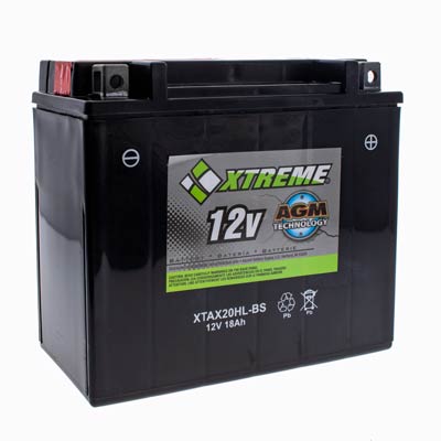 Xtreme 20H-BS 12V 18Ah 310CCA AGM Powersport Battery