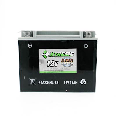 CYLA24HLBSXTA Xtreme 24HL-BS 12V 21Ah 350CCA AGM Powersport Battery