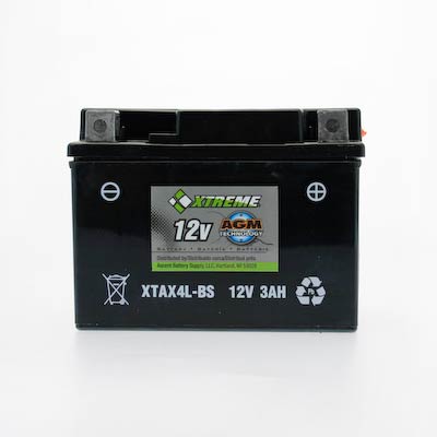 CYLAX4LBSXTA Xtreme 4L-BS 12V 3.5Ah 50CCA AGM Powersport Battery