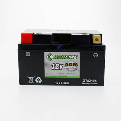 CYLAZ10SXTA Xtreme Z10S 12V 8Ah 185CCA AGM Powersport Battery