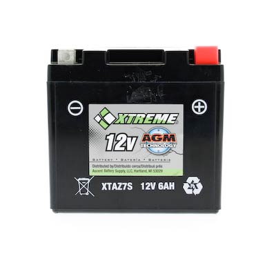 Xtreme Z7S 12V 6Ah 130CCA AGM Powersport Battery
