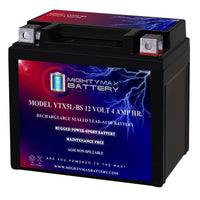 Mighty Max YTX5L-BS 12V 4Ah SLA AGM Motorcycle Battery