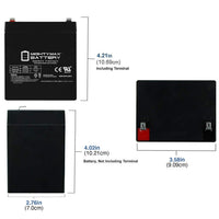 Mighty Max ML5-12 12V 5Ah F1 Terminal Rechargeable SLA AGM Battery