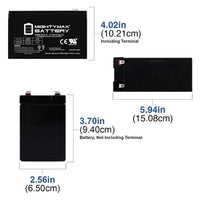 Mighty Max ML9-12 12V 9Ah F2 Terminal Rechargeable SLA AGM Battery