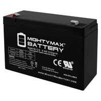 Mighty Max ML12-6F2 6V 12Ah F2 Terminal Rechargeable SLA AGM Battery