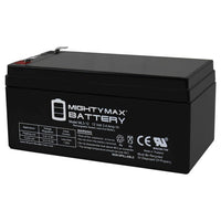 Mighty Max ML3-12 12V 3Ah F1 Terminal Rechargeable SLA AGM Battery