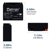 Mighty Max ML18-12 12V 18Ah NB Terminal Rechargeable SLA AGM Battery