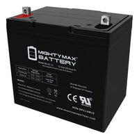 ML55-12 - 12 Volt 55 AH, Nut and Bolt/INT.