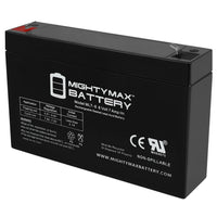 Mighty Max ML7-6 6V 7Ah F1 Terminal Rechargeable SLA AGM Battery