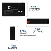 Mighty Max ML7-6 6V 7Ah F1 Terminal Rechargeable SLA AGM Battery